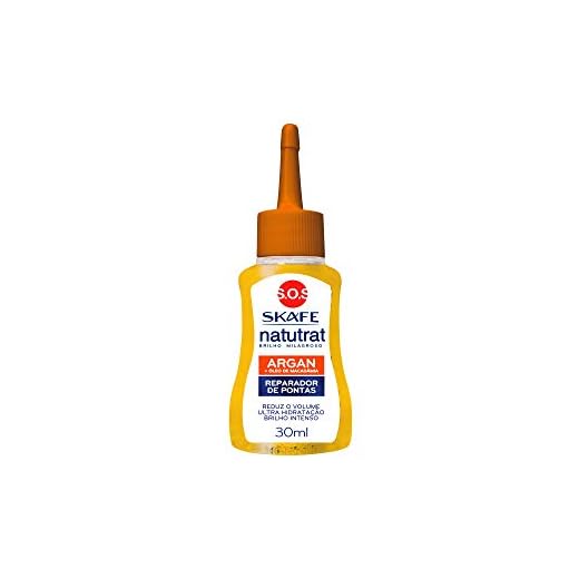 Reparador De Pontas Natutrat Sos Brilho Milagroso Argan + Macadâmia 30Ml, Skafe