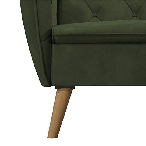 Novogratz Tallulah Memory Foam Futon, Convertible Couch, Green Velvet #TOP3