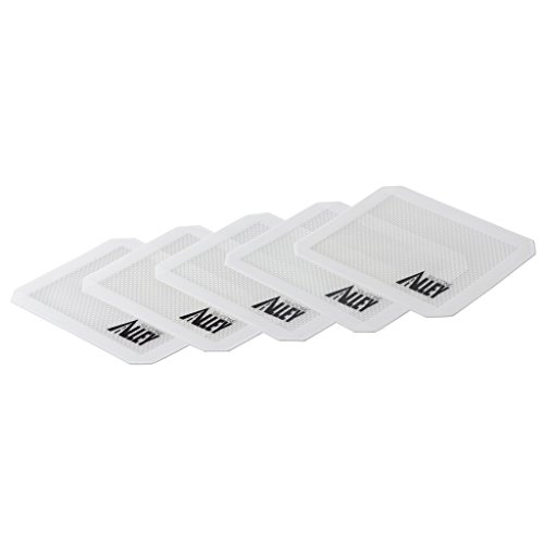 Silicone Alley, 5 Non-Stick Silicone Mat Pad, Small Rectangle 5 X 4 Inch, White #TOP2