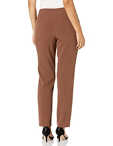 Le Suit Women's Plus Size Crepe 1 Button Jacket & Slim Pant, Bark, 20W #TOP3