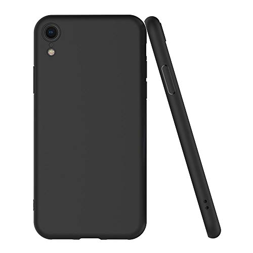 AICEK Cover per iPhone XR, Cover iPhone XR Nero