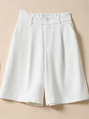 Short d'été pour femme taille haute vert clair fluide - 2
