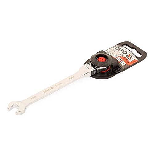 YATO YT-1676 10 mm Flexible Combination Ratchet, Chrome - Image 2
