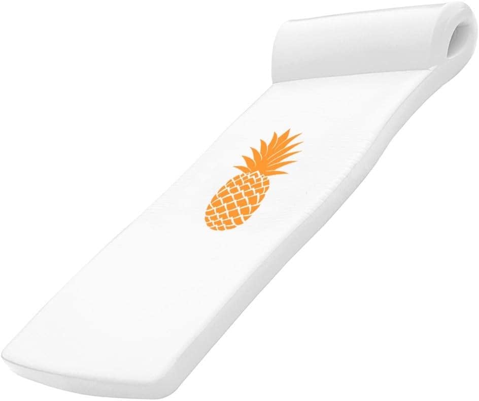 California Sun Luxury Vinyl-Dipped Pool Float with Built-in Pillow – Soft Closed-Cell Foam Lounger for Adults, Unsinkable Water Mat for Pool or Lake