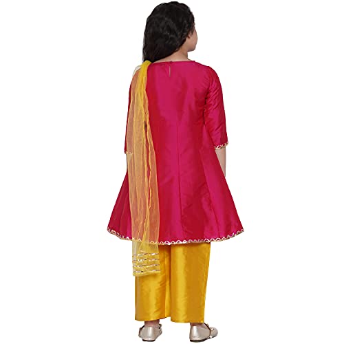 Image of Bitiya By Bhama Girl's Silk Kurta