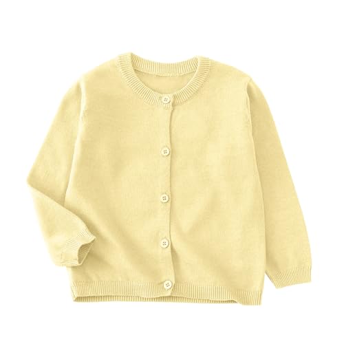 School Uniform for Girls Sweaters Long Sleeve Crewneck Fall Cardigan Trendy Button up Knitted Sweater Kids Clothes