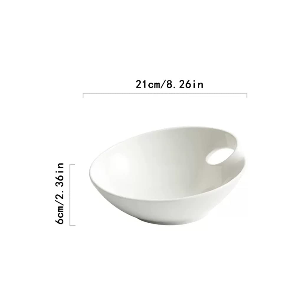 Miski do kuchni duża miska na zupę domowa ceramiczna miska sałatkowa restauracja gotowana ryba duża miska umywalkowa dwuczęściowa salaterka, biała S