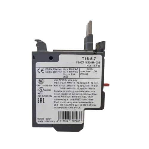 Relais de surcharge T16-16 et série T16 thermique pour protection moteur