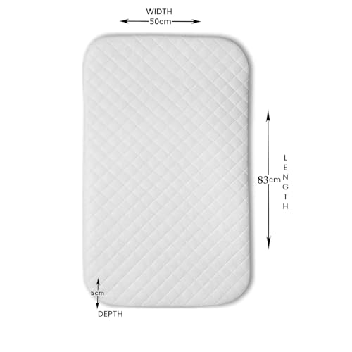 Brillars Next to me Deluxe Crib Mattress Compatible Bedside Crib Next2Me (83 x 50 x 5 cm) - Image 3