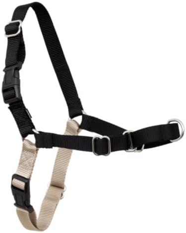 Arnés para perros Premier Easy Walk, negro-beige, talla M