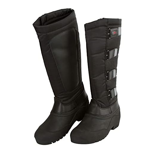 Covalliero Bottes d'équitation thermiques avec chausson amovible Noir Noir 39