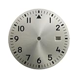 XTINKOPW Esfera de Reloj 34mm, Ajuste Luminoso, Funda Movimiento NH35mo vement NH36, 1 ud(White)