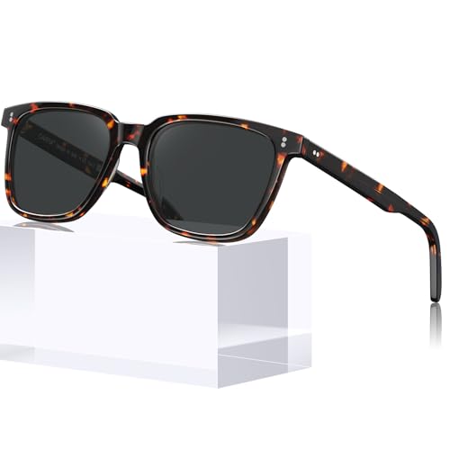 CARFIA Tortoise Polarized Sunglasses for Women – Affordable UV400 Grey Lenses