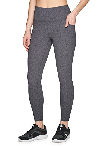RBX Active Women's Super Soft Peached Space Dye Full Length Workout Running Yoga Legging