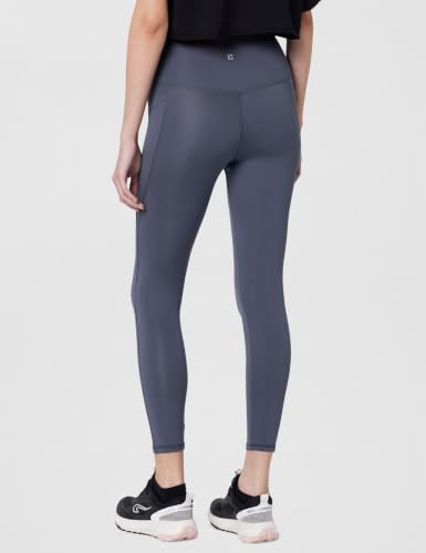 Image of Enamor High Rise 7 /8th Length Adjustable Drawstring Workout Leggings for Women - Hugged Fit, Quick Dry, Antimicrobial - A605