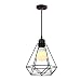 2 pezzi Plafoniera Retro Base E27 Gabbia Lampada a Soffitto Per Cucina
