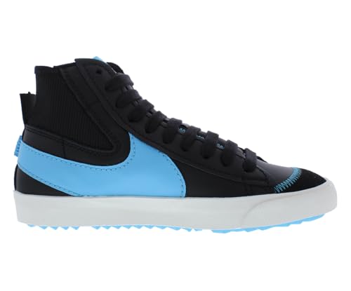 Nike Men's Blazer Mid '77 Jumbo Black/Baltic Blue-Sail (FD0278 001) - 11.5