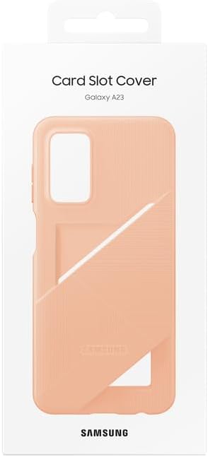 Samsung Card Slot Cover Case with Card Pocket for Galaxy A23 5G, Peach