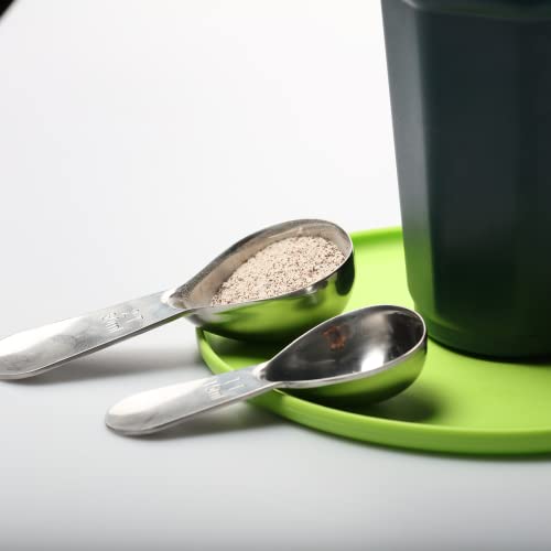 Coffee Measuring Scoop For Ground Coffee : 2 Pieces Tablespoon Measure Spoon, Protein Powder Scoop, Stainless Steel Scoop, Measuring Scoops For Canisters, Coffee Bean Scoop #TOP4