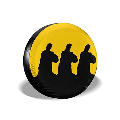 3 Siloutted Llama reserveband Cover Wiel Beschermers Waterbestendig Universele Reservewiel Band Cover Fit voor Jeep…