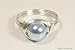 Jessica Luu Jewelry Light Blue Pearl Ring Sterling Silver or Gold Wire Wrapped Handmade