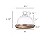 Rikyo Glass Dessert Dome with Wood Base,Mini Cake Stand,Cake Plate Wooden Plates with Dome,Fruit Display Server Tray for Kitchen,Wedding,Appetizer Dessert and Cheese Serving Stand (Round-3.25