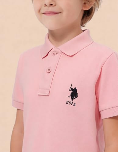 Image of U.S. Polo ASSN. Kids Polo T Shirt for Boys - 100% Cotton, Embroidered Logo, Kids Polo T Shirt for Boys