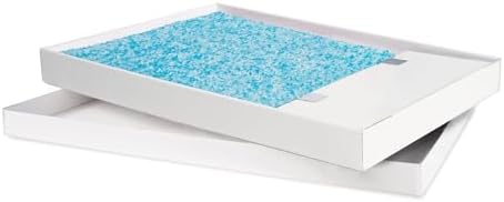 PetSafe ScoopFree Self-Cleaning Cat Litter Box Tray Refill with Premium Blue Non Clumping Crystal Litter, Single Tray Pack