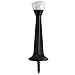 Designers Impressions Matte Black Heavy Duty Solid Rigid Door Stop w/ White Rubber Tip : 6752 - 10 Pack