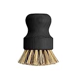 Helen’s Asian Kitchen Wok and Cast Iron Scrub Brush, Natural Stiff-Union Bristles
