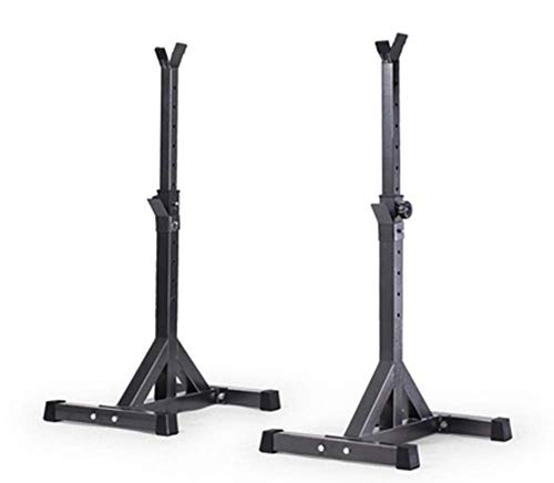 OESFL Bench Press ajustable Estante de múltiples funciones del levantamiento de pesas fitness jaula de sentadillas ajustable prensa de banco de peso Stand, Barra estante prensa de banco de bastidor de