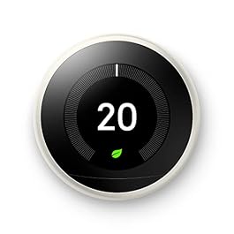 Google Nest Learning Thermostat – Programmable Smart Thermostat for Home – 3rd Generation- Works with Alexa – White