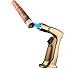 larruping Gold Kitchen Cooking Culinary Welding Soldering Torch Butane Lighter Windproof Adjustable Refillable Safe Torch for Camping BBQ Repair Gadget Jewelry Machinery