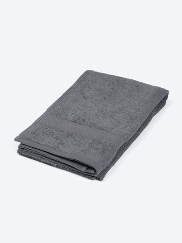 Image of MOCA by Monte Carlo Cotton 380 GSM Bath Towel Pack of 2(140 x 70 CM) - Grey (2)