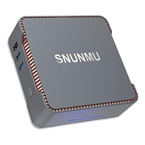 SNUNMU Mini PC, Intel Celeron N3350, 4GB DDR3 64GB eMMC Windows 10 Pro Cover