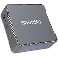 SNUNMU Mini PC,Intel Celeron N3350(hasta 2,4GHz),4GB DDR3 64GB eMMC Windows 10 Pro Mini Ordenador, HDMI y VGA Triple Display,2.4/5.8G WiFi, BT 4.2,Gigabit Ethernet, UHD 600,Business Office School PC