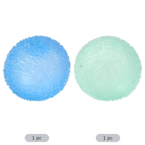 2 Pcs Crunchy Soft Stress Ball Set, Blue and Green Textured Fidget Sensory Toys with Maltose Filling, Malt-Like Squeeze Toy for Restlessness, Focus, Stress Comfort for Adults and Office - Image 3