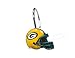 NFL Green Bay Packers Shower Curtain Rings (12 Pack), Green