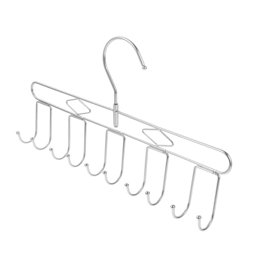 GLEAVI Appendiabiti in Acciaio Inossidabile Multi-gancio per Intimo Canotte Cravatte e Pantaloni Organizer per Armadio con Ganci Design e Protettivo per