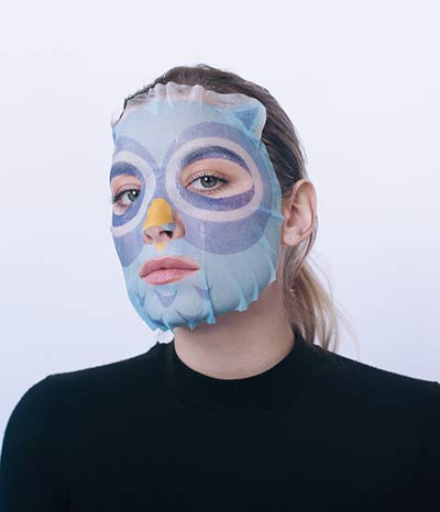 Masque Bar LB00777 Pretty Animalz Owl Facial Sheet Mask (6 Pack) — Korean Beauty Skin Care Treatment — Improves Elasticity thumb #3