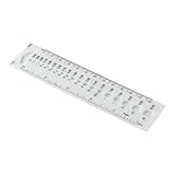 Pink Measure Ruler Sewing Ruler cm Sewing Tools All in One DIY Crochet Hook Craft Needle Gauge(White)