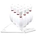 Cosom White Weighted 10 Bowling Pin Set For Youth Party Game, Education, Regulation Height 15", With Accessories, Set-Up Sheet and Score Pad, for Children, Physical Education Equipment