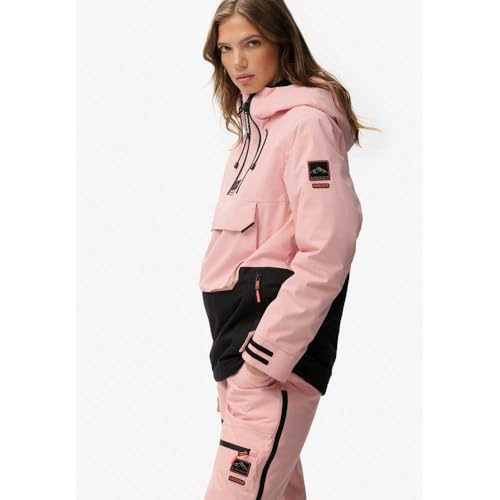 Superdry Para Mujer. WS110182A Chaqueta Ski Rosa (M), Casual, PoliéSter - 4