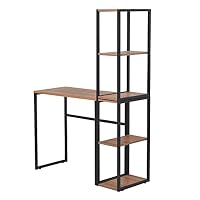 Amazon | パソコンデスク H型 収納ラック 2個付き 80cm-130cm 学習机