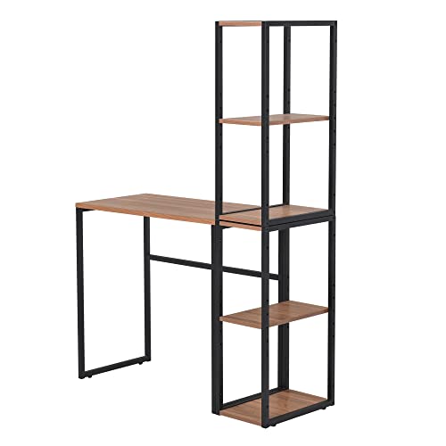 Amazon | パソコンデスク H型 収納ラック 2個付き 80cm-130cm 学習机