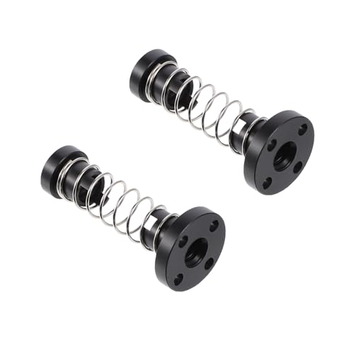 TOPBATHY 2pcs T8 Anti Backlash Spring Loaded Pom Nut for T8 Lead Screw, Stainless Steel, High Reliability Precision Part