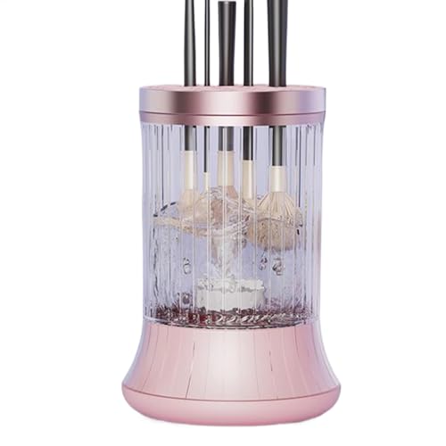 ycezw Máquina limpiadora de brochas de maquillaje, secador de brochas cosméticas recargable, accesorios de secado multifuncionales, suministros de maquillaje para hombres y mujeres