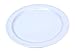 12 Pack Set - Melamine - Narrow Rim Dinner Plate, White - 9 Inch
