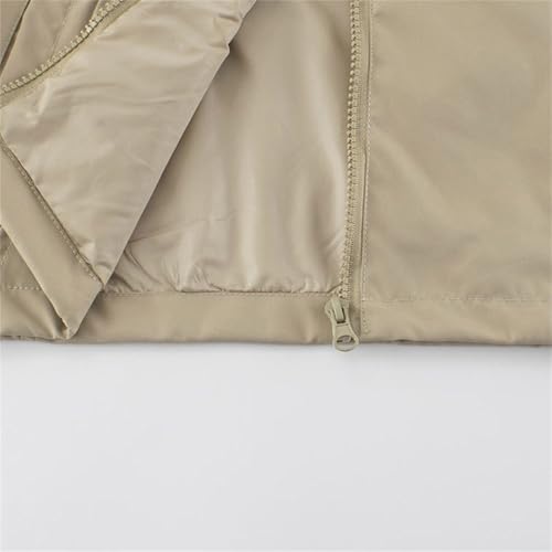 Kids Girls Windproof Hooded Jackets Zip Up Waterproof Solid Athletic Windbreaker Fall Comfy Thermal Raincoat Pockets2