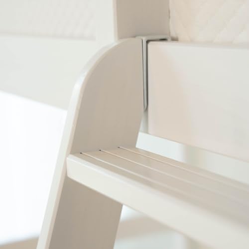 Max & Lily High Loft Bed, Twin Bed Frame for Kids, White by Max & Lily - Image 9